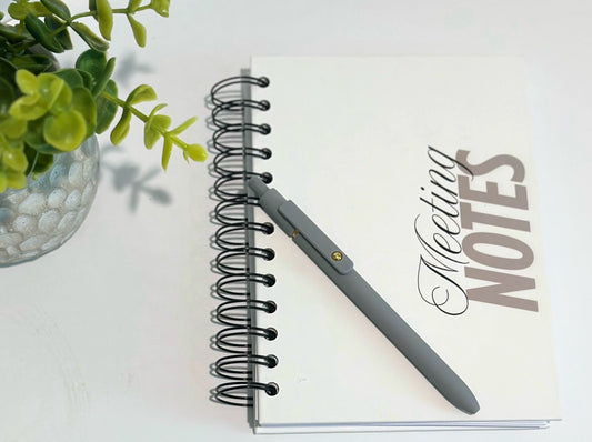 Meeting Notes Hardcover Notebook