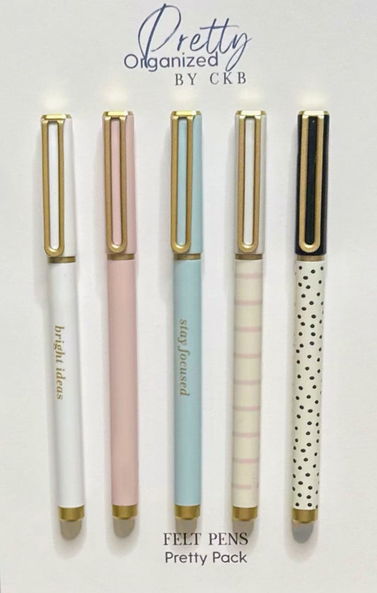 Set of 5-Felt Pens