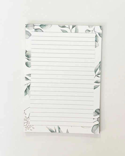 Magnolia Leaf Border Notepad