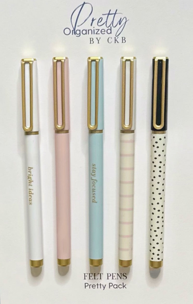 Set of 5-Felt Pens